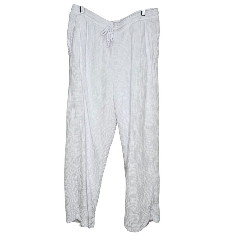 Z Supply White Lightweight Drawstring Trousers
